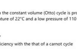 A spark-ignition engine working on the constant volume (Otto) cycle is proposed to have a compression ratio of 9 while operating with a low temperature of 22°C and a low pressure of 110 kPa. If the work output is to be 1000 kJ/kg, calculate