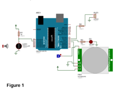 The circuit shown in Figure 2 is based on Arduino and is designed to control the movement in a restricted area. It includes two inputs – an LDR sensor and a PIR motion sensor – and two outputs: an LED that illuminates when the LDR sensor detects darkness in the area, and a buzzer that produces a sound when the PIR sensor is triggered by the movement of a person in the restricted area. Build the circuit of Figure 1 in Proteus? b) Using Arduino IDE, write a program that can read the input states and give the appropriate outputs based on the following conditions: Condition 1: If the PIR motion sensor is triggered and the LDR sensor detects brightness, sounds only the speaker. Condition 2: If the PIR Mention sensor is not triggered and the LDR sensor detects darkness, turn ON the LED_RED. Condition 3: If the PIR motion sensor is triggered and the LDR sensor detects dark, both LED_RED and Speaker are switched ON Condition 4: If the Switch (PIR motion sensor) is not triggered and the LDR sensor is in brightness, no output is provided c) Upload the program written in (b) in the proteus and test the circuit functionality.
