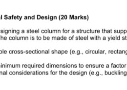 You are tasked with designing a steel column for a structure that supports a compressive load of F=100,000 N.