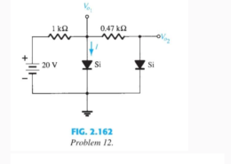 Question: FIG. 2.162 Problem 12.12. Determine Vo1,Vo2, and I for the network of Fig. 2.162 .