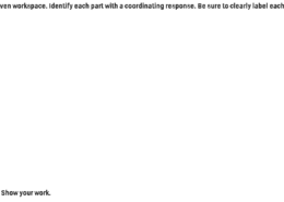 For the three-part question that follows, provide your answer to each part in the given workspace. Identify each part with a coordinating response. Be sure to clearly label each part of your response as Part A, Part B, and Part C. Part A: State the Pythagorean theorem. Part B: Identify the hypotenuse. Part C: Determine the length of x , rounding to the nearest hundredth if necessary. Show your work.