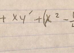 Find the general solution of the given Bessel equation x^2 y” + xy’ + (x^2 – 1/4)y = 0